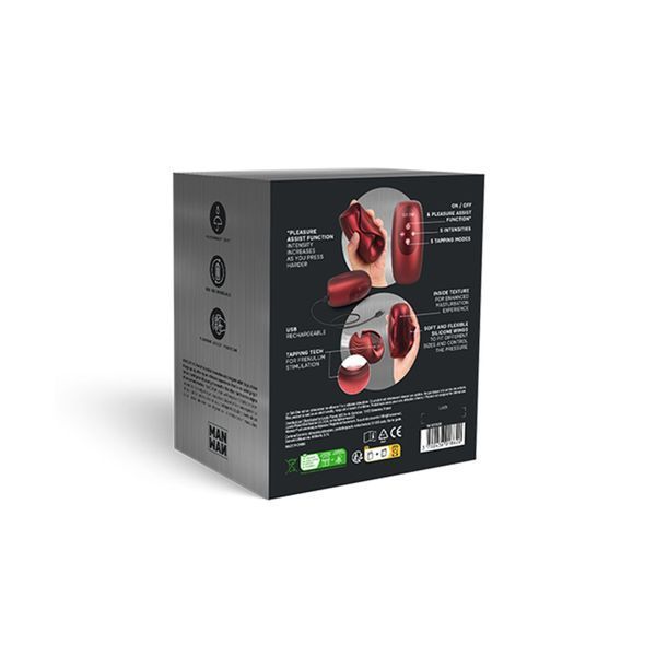 Мастурбатор с вибрацией Manwan SUB.ONE Velvet Red SX1379