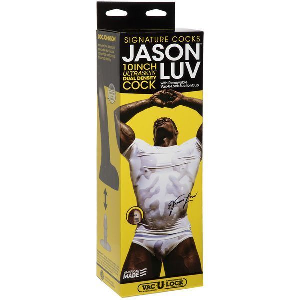 Фалоімітатор Doc Johnson Jason Luv 10 Inch Cock, зі зліпка пеніса, Vac-U-Lock, діаметр 5,1 см SO9855