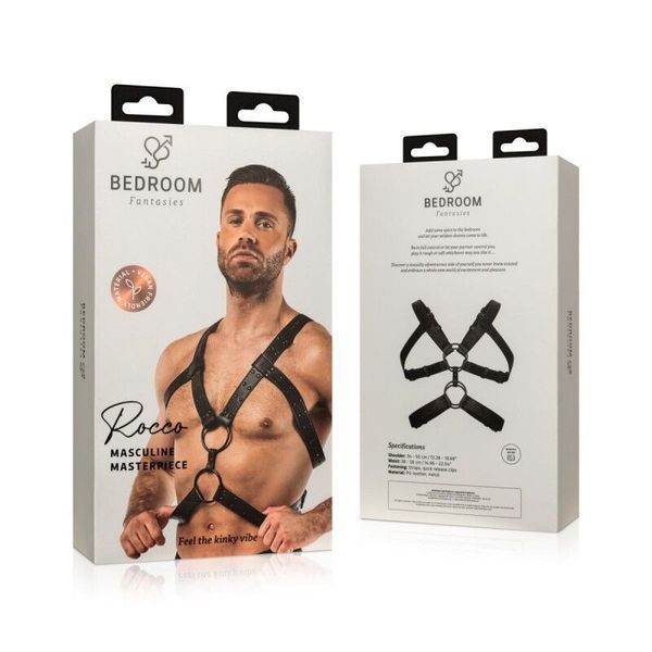 Портупея Bedroom Fantasies: Rocco Bondage Harness, чорна SO8827
