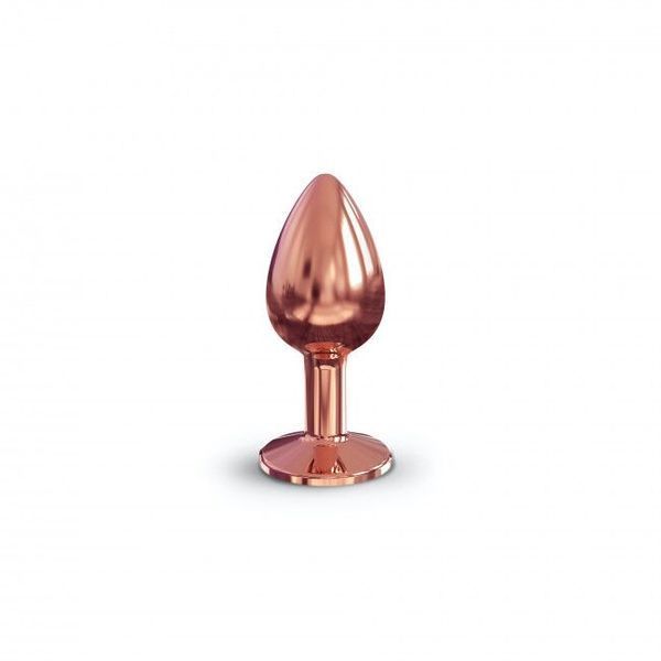 Металлическая анальная пробка с украшением в виде кристалла Dorcel - Diamond Plug Rose Gold S SO5534