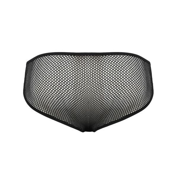 Чоловічі труси зі шнурівкою Passion 035 SLIP RICHARD XXL/XXXL Black, екошкіра, сітка SO7578