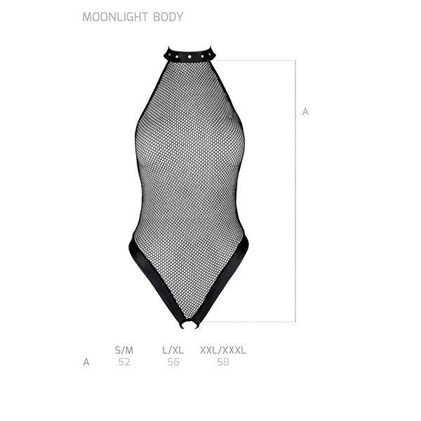 Боді-халтер з відкритим доступом Passion MOONLIGHT BODY L/XL black SO8448