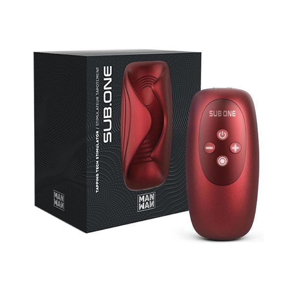 Мастурбатор с вибрацией Manwan SUB.ONE Velvet Red SX1379