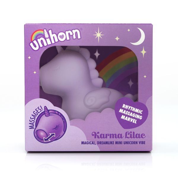 Вибратор-единорожка Unihorn &ndash; Karma Lilac, с пульсацией SX2867