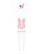 Еротичний костюм зайчика Obsessive Bunny suit 4 pcs costume pink S/M, рожевий, топ з підв&rsquo;язками SO7254 фото 5