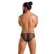 Чоловічі труси зі шнурівкою Passion 035 SLIP RICHARD XXL/XXXL Black, екошкіра, сітка SO7578 фото 4
