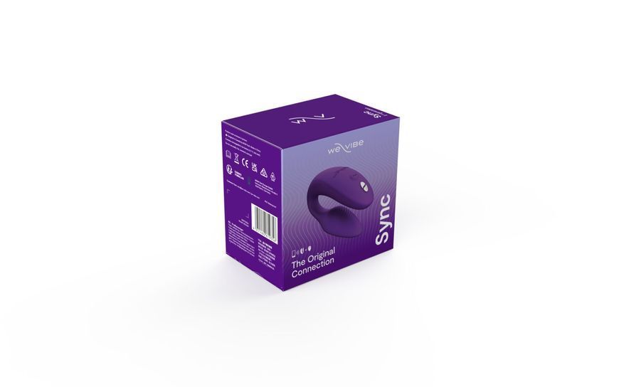 Смарт-вибратор для пар We-Vibe Sync 2 Purple, 10 виброрежимов, пульт ДУ SO8762