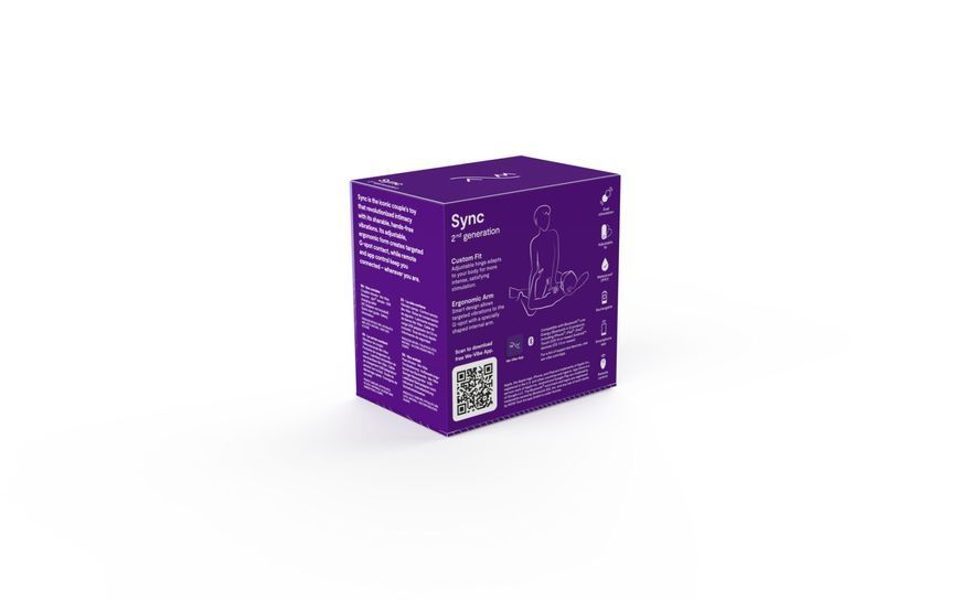 Смарт-вибратор для пар We-Vibe Sync 2 Purple, 10 виброрежимов, пульт ДУ SO8762