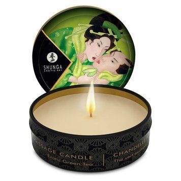 Масажна свічка Shunga Mini Massage Candle &ndash; Exotic Green Tea (30 мл) з афродизіаками SO2521
