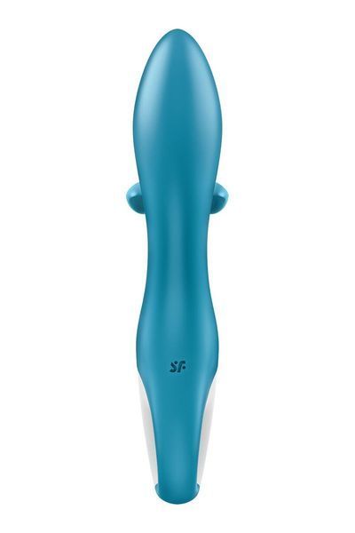 Вибратор кролик с тройным отростком Satisfyer Embrace me Turquoise, 2 мотора, диаметр 3,6 см SO6284