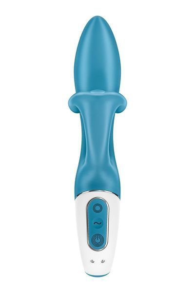 Вибратор кролик с тройным отростком Satisfyer Embrace me Turquoise, 2 мотора, диаметр 3,6 см SO6284