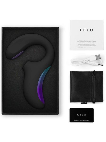 Кліторально-вагінальний звуковий стимулятор LELO Enigma Double Sonic Black SX2554