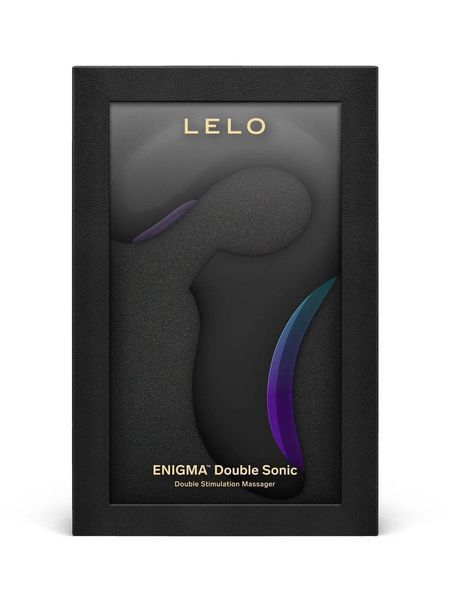 Кліторально-вагінальний звуковий стимулятор LELO Enigma Double Sonic Black SX2554