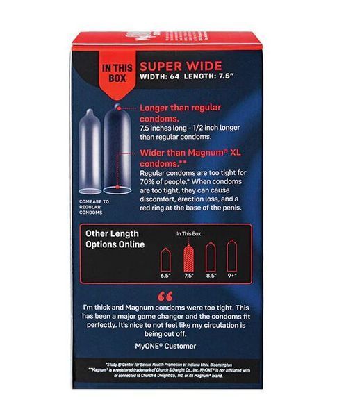 Презервативы MyONE Super Wide 10 шт, картонная коробка SX1254