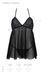 Пеньюар Passion KERRIA CHEMISE black, XXL/XXXL, кружевной верх, трусики в комплекте SX0490 фото 5