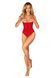 Боді з доступом Obsessive Ingridia crotchless teddy XS/S, червоне, відкриті груди SO9025 фото 6