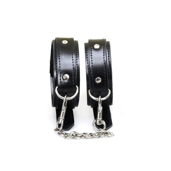 Поножі з екошкіри Art of Sex - Legcuffs Emoji SX0514