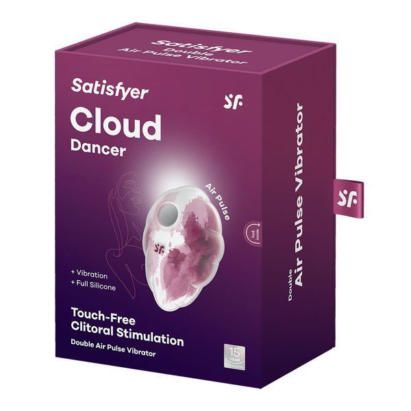 Вакуумний стимулятор з вібрацією Satisfyer Cloud Dancer Red SO8975