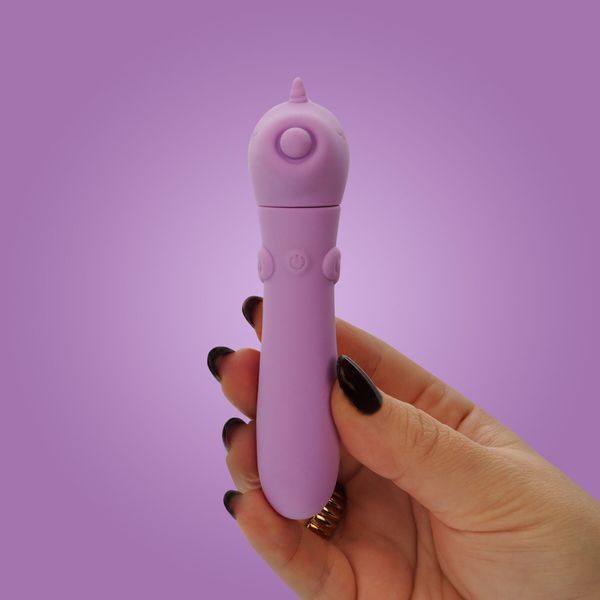 Вібратор-єдиноріжка Unihorn USB Bullet &ndash; Karma Lilac, віброкуля, USB-зарядка, 10 режимів SX2868