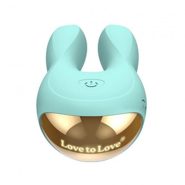 Вібратор-кролик Love To Love Hear Me Menthe з двома моторчиками і різнобарвною LED-підсвіткою SO3082