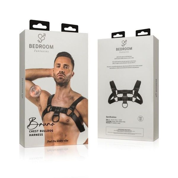 Портупея на плечи Bedroom Fantasies: Bruno Bondage Harness, черная SO8828