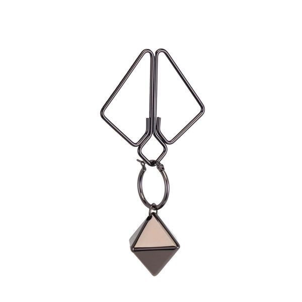Затискачі для сосків з важкою підвіскою LOCKINK Nipple Clamps with Heavy Pendant, сріблясті SX0845