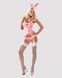 Еротичний костюм зайчика Obsessive Bunny suit 4 pcs costume pink L/XL, рожевий, топ з підв&rsquo;язками SO7255 фото 3