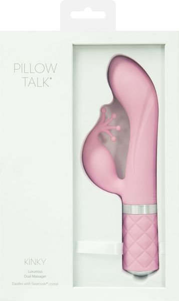 Розкішний вібратор-кролик Pillow Talk - Kinky Pink з кристалом Сваровські, потужний SO2715