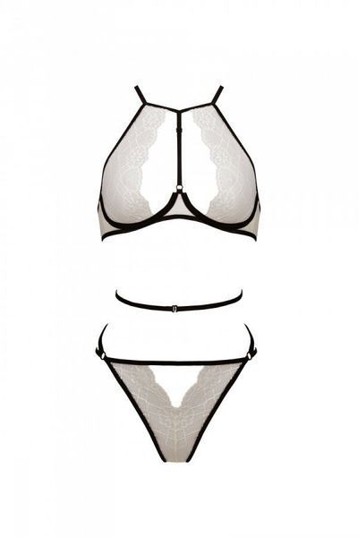 Комплект белья Passion CHIKA SET, L/XL, cream, топ, трусики SO9698