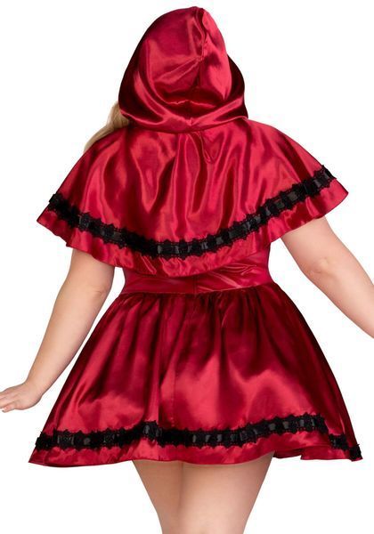 Эротический костюм Красной шапочки Leg Avenue Gothic Red Riding Hood 3X&ndash;4X, платье, накидка SO9127