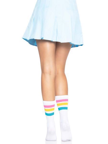 Шкарпетки жіночі в смужку Leg Avenue Pride crew socks Pansexual, 37&ndash;43 розмір SO8585