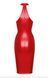 Красное платье из эко кожи Noir Handmade F354 Red powerwetlook dress - L SX2104 фото 6