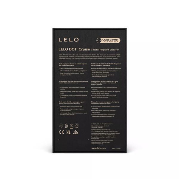 Кліторальний вібратор LELO DOT Cruise Peach Please, точкова стимуляція, технологія Infinite Loop SX3042