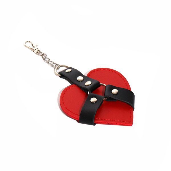 Брелок на карабине для ключей Art of Sex Chained Heart, Красный SX2338