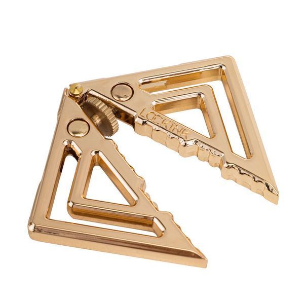 Затискачі для сосків з важкою підвіскою LOCKINK Adjustable Nipple Clamps with Heavy Pendant, під золото SX0846