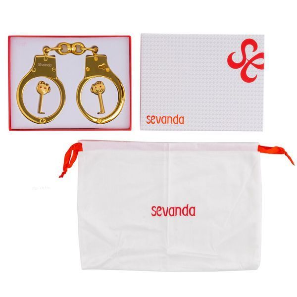 Наручники LOCKINK Pretty-sub Handcuffs, золотисті, металеві, можна відкрити без ключа SX0896