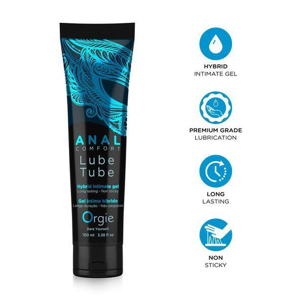 Анальна змазка Orgie Lube Tube Anal Comfort, 100 мл, водна основа, імітація силікону SX1509