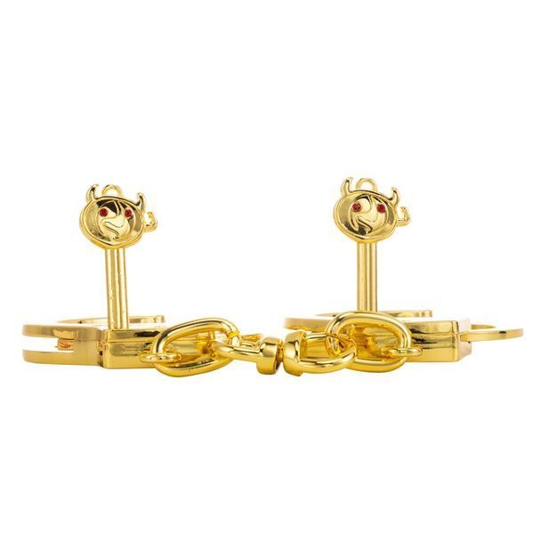 Наручники LOCKINK Pretty-sub Handcuffs, золотисті, металеві, можна відкрити без ключа SX0896