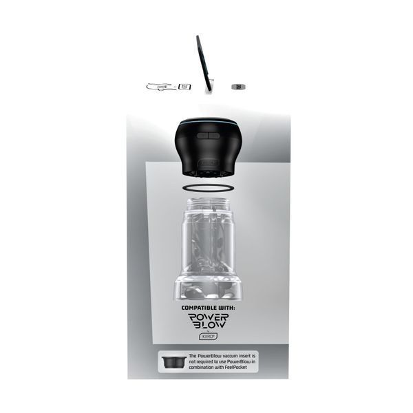 Мастурбатор Kiiroo Feel Pocket Crystal совместим с PowerBlow SX2239