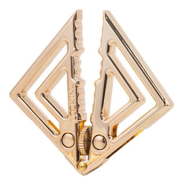 Затискачі для сосків з важкою підвіскою LOCKINK Adjustable Nipple Clamps with Heavy Pendant, під золото SX0846