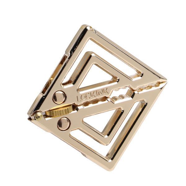 Затискачі для сосків з важкою підвіскою LOCKINK Adjustable Nipple Clamps with Heavy Pendant, під золото SX0846