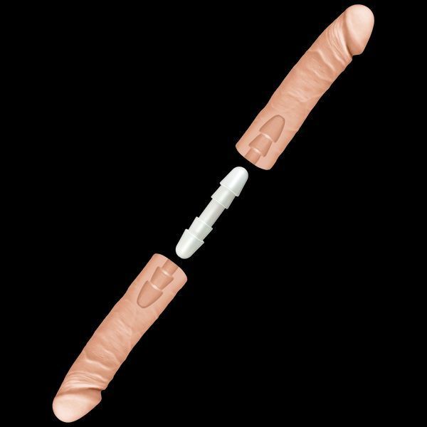 Фаллоимитатор двойной Doc Johnson The D - Double D - 16 Inch - ULTRASKYN, диаметр 4,4см, Vack-U-Lock SO1575