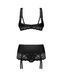 Комплект Obsessive Lecille 3-pcs crotchless set L/XL SX3107 фото 6