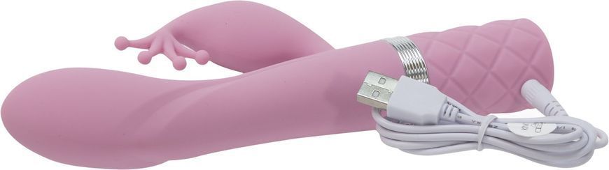 Розкішний вібратор-кролик Pillow Talk - Kinky Pink з кристалом Сваровські, потужний SO2715