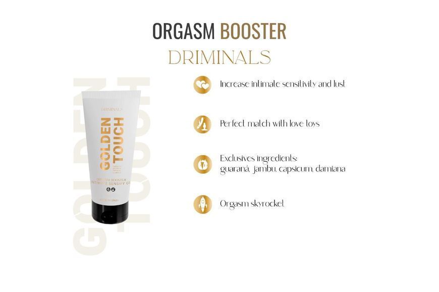 Возбуждающий гель для клитора Driminals Golden Touch Orgasm Booster, 30 мл, разогрев и покалывание SX0682