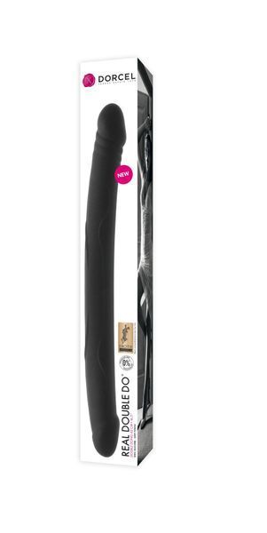 Фаллоимитатор двусторонний Dorcel Real Double Do Black, диаметр 4см, длина 42см MD1083