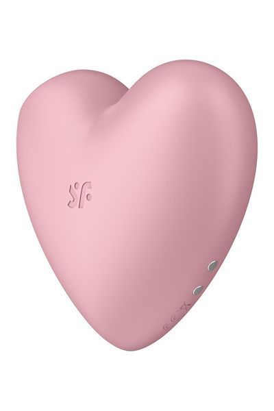 Вакуумний стимулятор-серце з вібрацією Satisfyer Cutie Heart Light Red SO6286