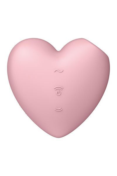 Вакуумний стимулятор-серце з вібрацією Satisfyer Cutie Heart Light Red SO6286