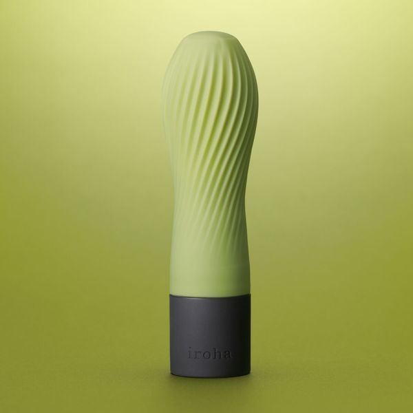 Вібратор IROHA ZEN Matcha з ніжною ребристою поверхнею SO4913