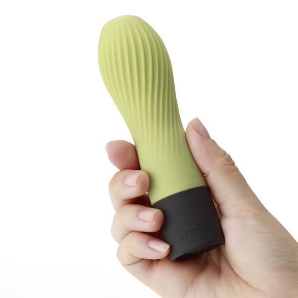 Вібратор IROHA ZEN Matcha з ніжною ребристою поверхнею SO4913